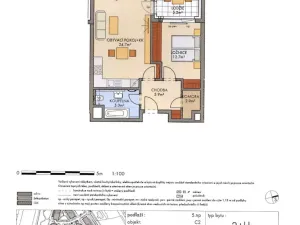 Pronájem bytu 2+kk, Praha - Ruzyně, Stočesova, 53 m2