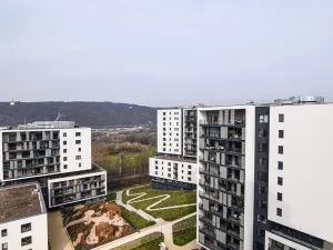 Pronájem bytu 1+kk, Praha - Modřany, Mezi vodami, 41 m2