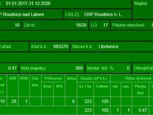 Prodej lesa, Libotenice, 63021 m2