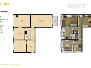 Prodej bytu 3+1, Nihošovice, 75 m2