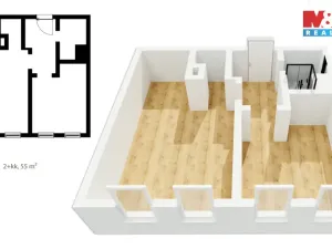 Prodej bytu 2+kk, Bedřichov, 55 m2