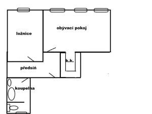 Pronájem bytu 2+kk, Teplice, Dubská, 50 m2