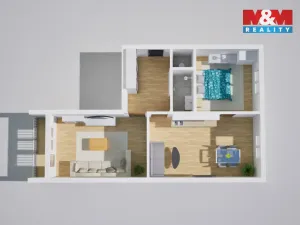 Prodej bytu 3+kk, Teplice, Antala Staška, 63 m2