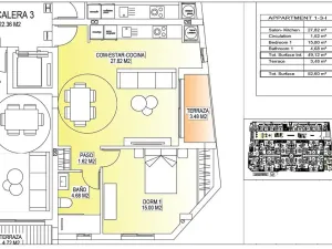 Prodej bytu 2+kk, San Miguel de Salinas, Španělsko, 52 m2
