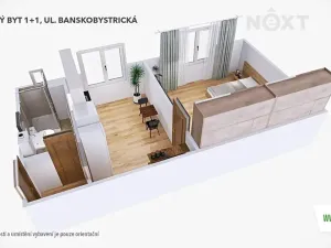 Prodej bytu 1+1, Šumperk, Banskobystrická, 38 m2