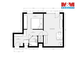 Prodej bytu 2+kk, Týn nad Vltavou, Hlinecká, 43 m2