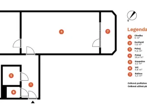 Prodej bytu 2+1, Tišnov, Jamborova, 47 m2