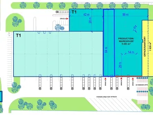 Pronájem skladu, Krupka, Průmyslová, 1176 m2