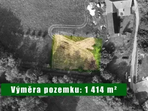 Prodej pozemku, Hustopeče nad Bečvou - Poruba, 1414 m2