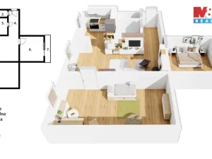 Prodej bytu 3+1, Olomouc - Lazce, Herrmannova, 70 m2