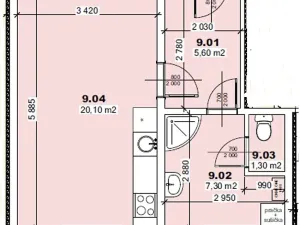 Prodej bytu 1+kk, Mšené-lázně, Mládežnická, 34 m2