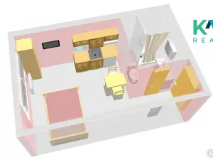 Pronájem bytu 1+kk, Karlovy Vary, Lidická, 21 m2