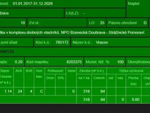 Prodej lesa, Vracov, 3963 m2