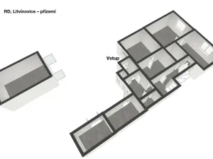 Prodej vícegeneračního domu, Litvínovice, 159 m2