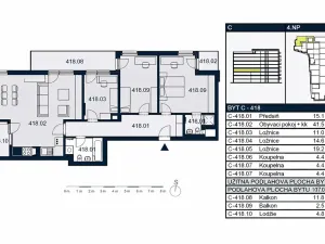 Pronájem bytu 4+kk, Praha - Strašnice, Zvěřinova, 117 m2