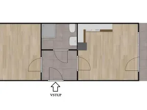 Pronájem bytu 2+kk, Brno, Kuklenská, 49 m2