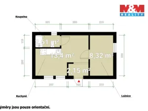 Prodej chaty, Švihov - Lhovice, 23 m2
