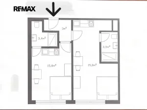 Prodej kanceláře, Praha - Střížkov, Děčínská, 45 m2