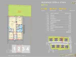 Prodej bytu 4+kk, Zlín, Zimní, 90 m2