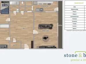 Prodej bytu 3+1, Praha - Vinohrady, Blanická, 83 m2