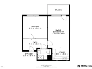 Pronájem bytu 2+kk, Praha - Hloubětín, Sobí, 55 m2