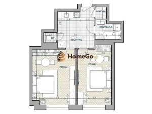 Pronájem bytu 2+1, Praha - Nusle, U gymnázia, 64 m2