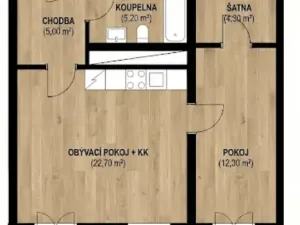 Prodej bytu 2+kk, Svitavy - Předměstí, Říční, 54 m2