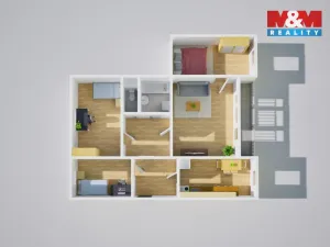 Prodej bytu 4+1, Ústí nad Labem - Krásné Březno, Keplerova, 81 m2