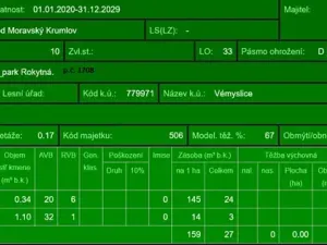 Prodej lesa, Vémyslice, 5661 m2