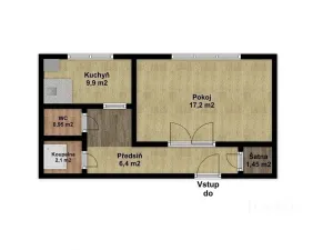 Prodej bytu 1+1, Morkovice-Slížany, Kolaříkova, 38 m2