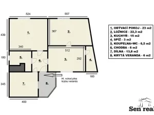 Prodej rodinného domu, Stradouň, 90 m2