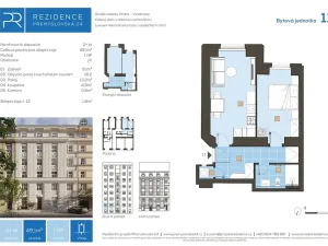 Prodej bytu 2+kk, Praha - Vinohrady, Přemyslovská, 49 m2