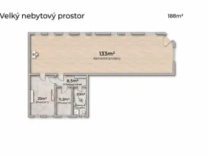 Pronájem obchodního prostoru, Teplice, Dubská, 188 m2