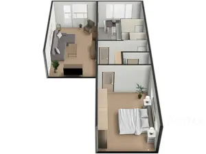 Prodej bytu 2+1, Písek, třída Přátelství, 60 m2