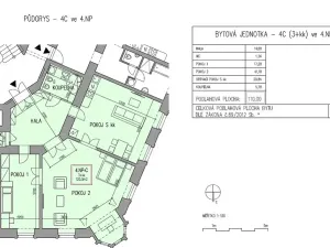 Pronájem bytu 3+kk, Brno, Novobranská, 120 m2