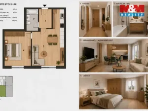 Prodej bytu 2+kk, Kralupy nad Vltavou, Vaníčkova, 53 m2