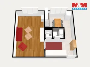 Prodej bytu 1+1, Nová Role, Svobodova, 39 m2