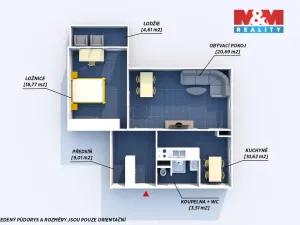 Prodej bytu 2+1, Plzeň, Lábkova, 61 m2