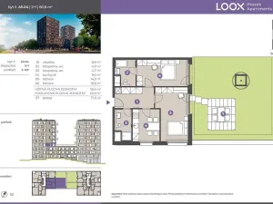 Pronájem bytu 2+1, Praha - Prosek, Litoměřická, 59 m2