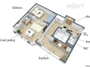 Prodej bytu 2+kk, Vejprty, Moskevská, 53 m2