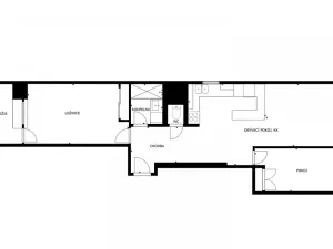 Pronájem bytu 3+kk, Praha - Libeň, Přádova, 73 m2