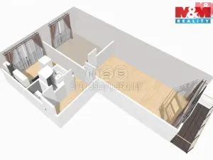 Pronájem bytu 2+1, Zákupy, Družstevní, 54 m2