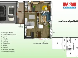 Prodej rodinného domu, Kladno - Rozdělov, U Cihelny, 216 m2