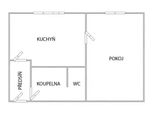Pronájem bytu 1+1, Ústí nad Labem - Severní Terasa, Kmochova, 33 m2