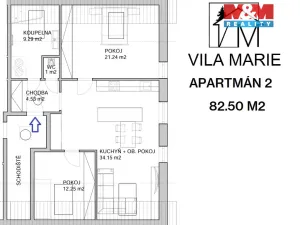 Prodej bytu 3+kk, Chotěšov, Starý mlýn, 82 m2