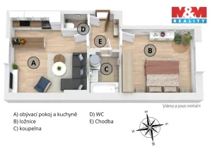 Pronájem bytu 2+kk, Nymburk, Poděbradská, 49 m2