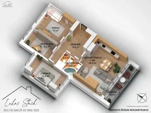Prodej bytu 4+kk, Praha - Troja, Lublinská, 80 m2