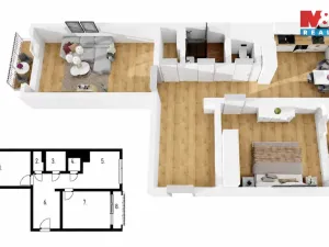 Prodej bytu 2+1, Poděbrady - Poděbrady III, Kunštátská, 67 m2