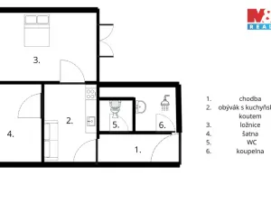 Pronájem bytu 2+kk, Otrokovice - Kvítkovice, tř. Osvobození, 63 m2