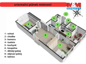 Prodej bytu 3+1, Humpolec, Lnářská, 64 m2